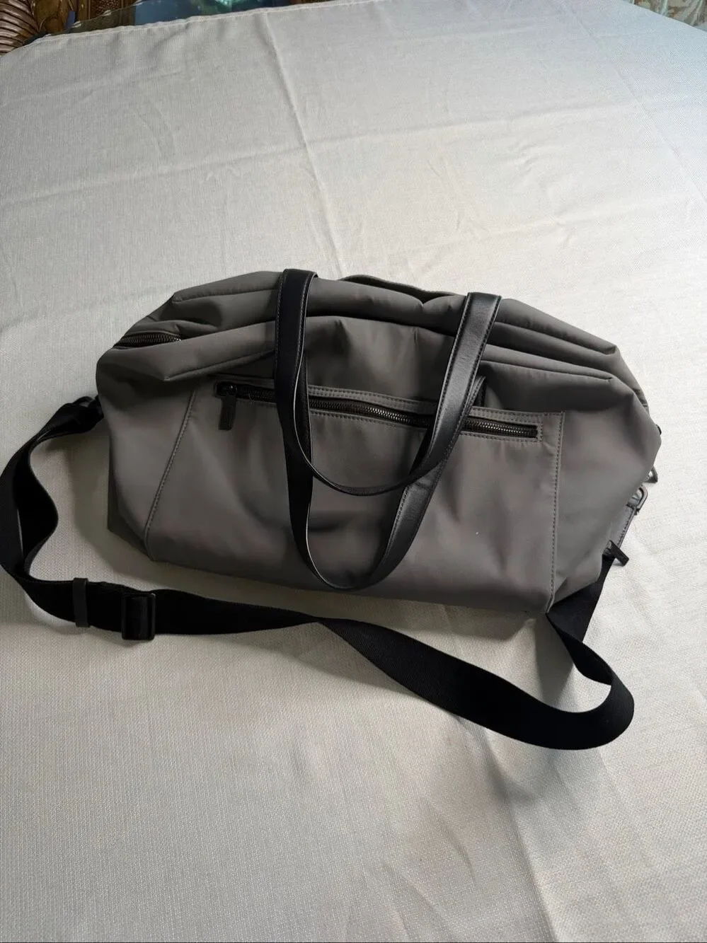 Away The Everywhere Sleek Grey Nylon Travel Carry On Bag